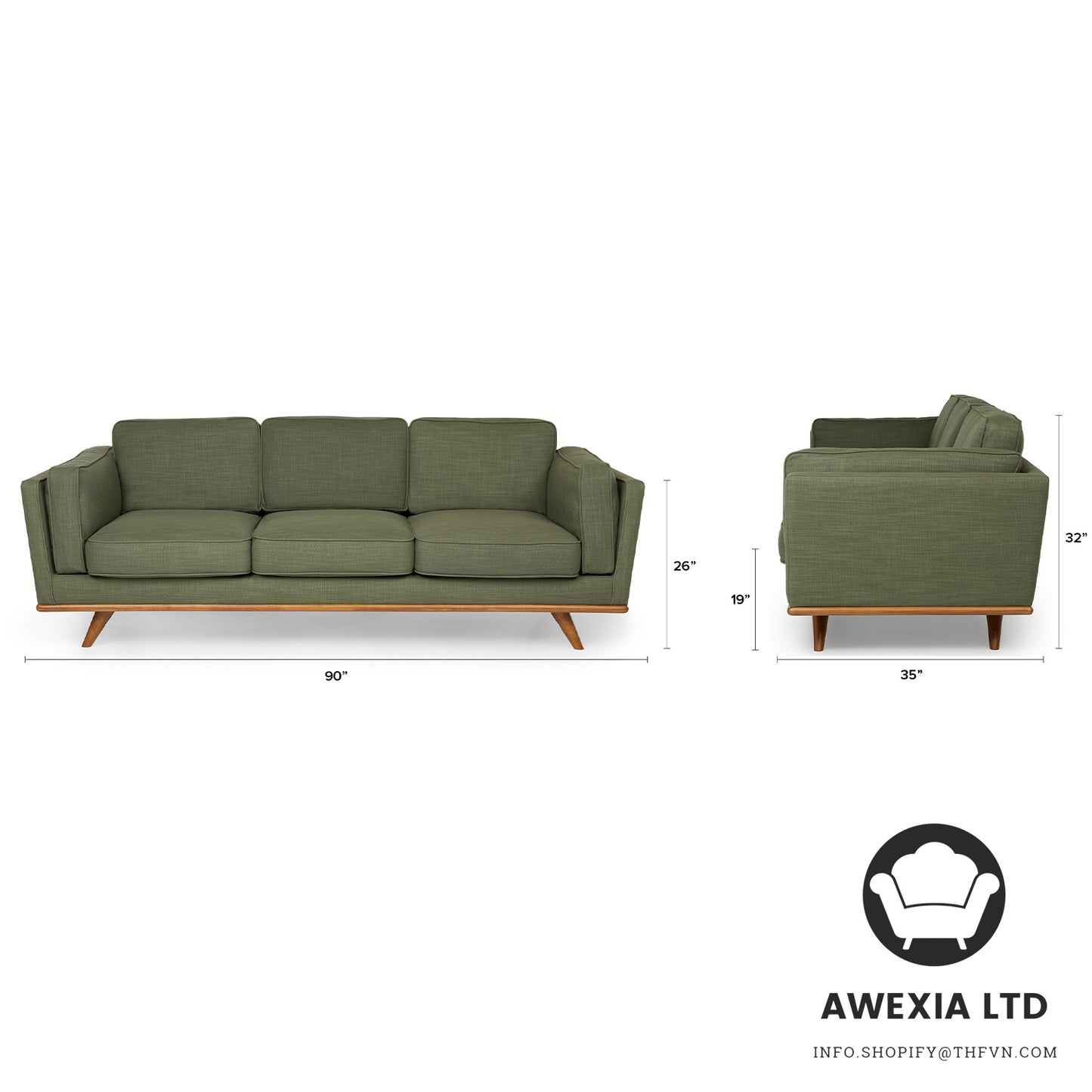 Sofa - Olio Green